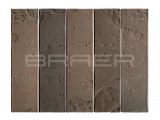 Облицовочный кирпич БРАЕР кладка Мокко, терра, 1 НФ
