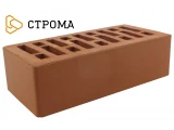 Облицовочный кирпич полуторный утолщенный 1,4 НФ Терракотовый гладкий, Строма
