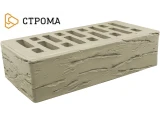 Облицовочный кирпич одинарный 1НФ Латте кора дуба, Строма